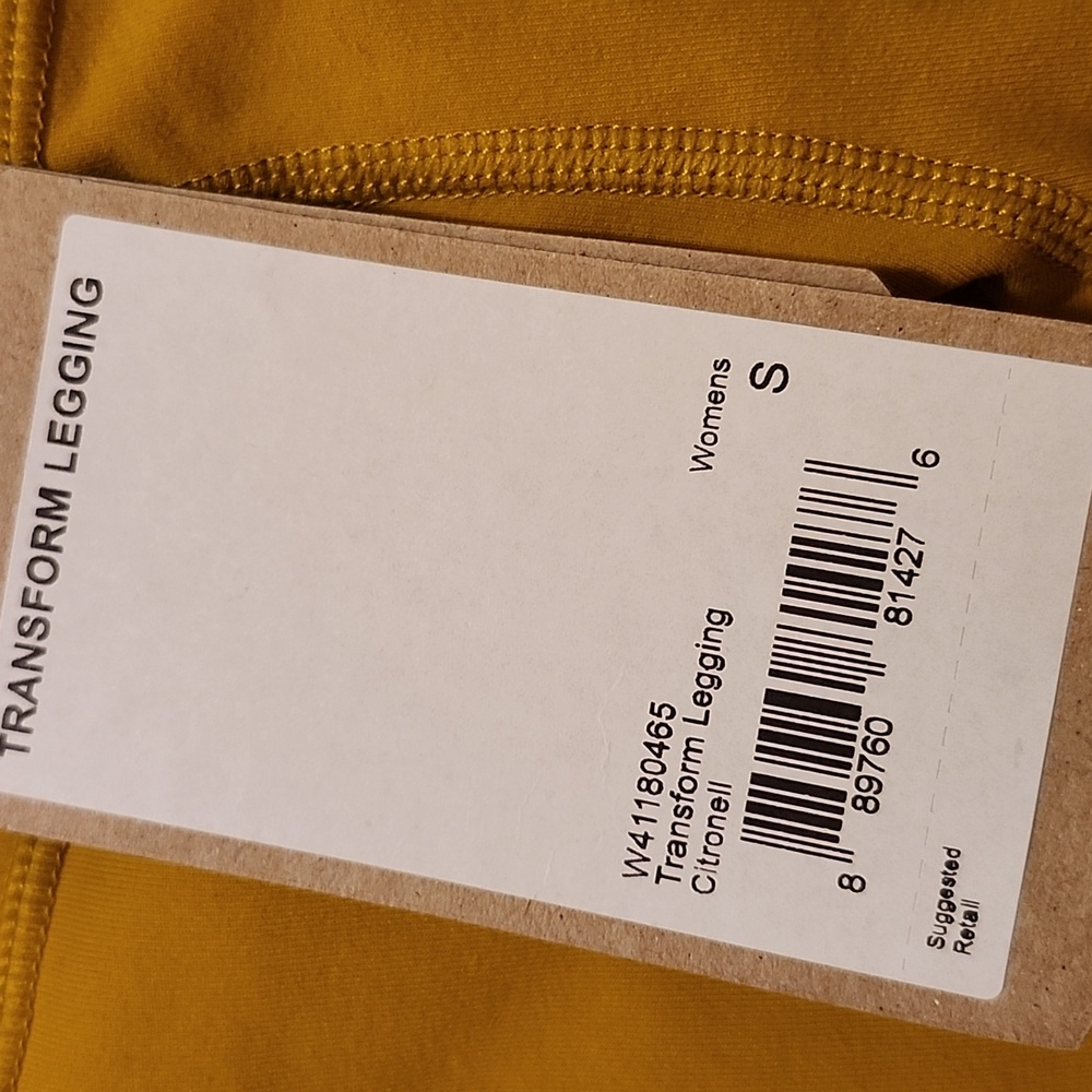 NWT PrAna Transform Legging Citronell Yellow Yoga Active Pant Small - Picture 6 of 7